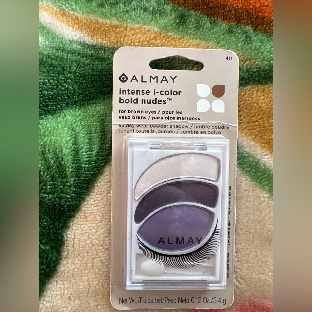 Almay Intense i-color Eyeshadow BOLD NUDES i-kit #411 FOR BROWN EYES Sealed